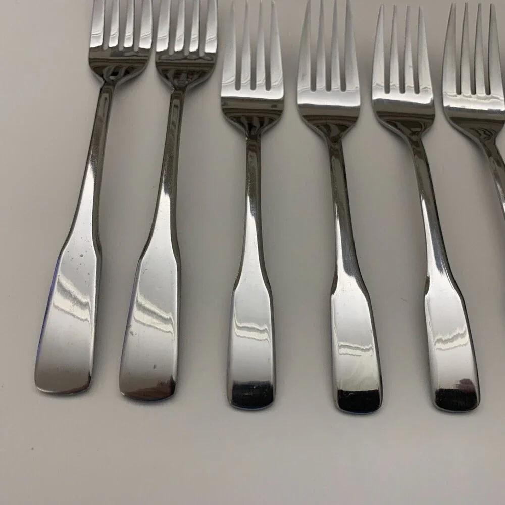 Select Stainless‎ Steel Forks Spoon Flatware Lot of 8